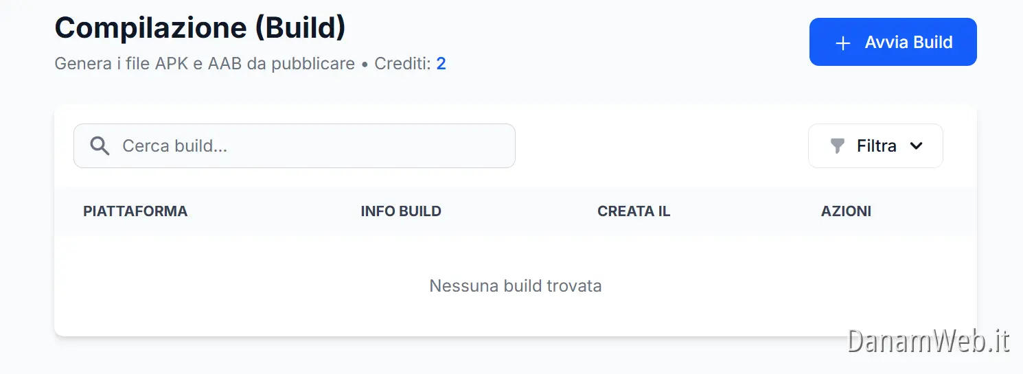 Generazione APK e AAB